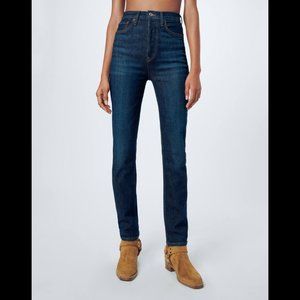 Re/Done Originals Ultra High Rise Ankle Crop Power Stretch "Worn Heritage" 31